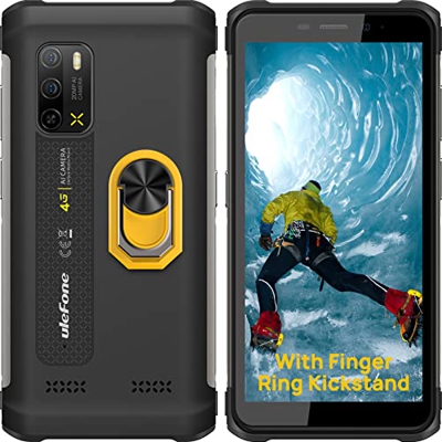 Ulefone Armor X10 Pro (2022), Movil Resistente Libre Teléfono Android 11 5180mAh IP68 Impermeable Smartphone Agua y Golpes Octa-Core 4GB+64GB, 20MP Cá