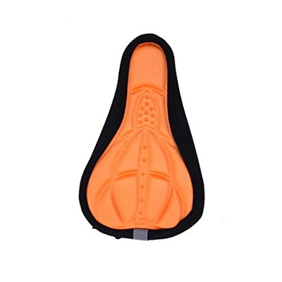 Asiento de Bicicleta, MTB de Aluminio de Ciclo Espesado Adicional Comfort Ultra Suave de Silicona 3D Gel Pad Cojín de Bicicletas de Silla 4 Colores D3