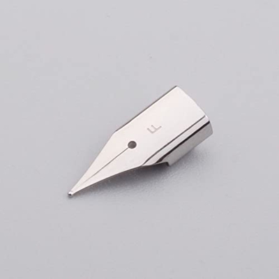 Pluma universal punta de punta de escritura de punta de punta de acero inoxidable plateado (0,5 mm)