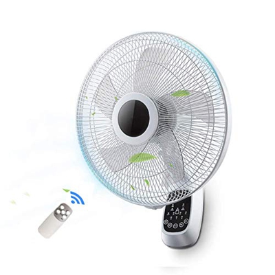 DUOLEMY Ventilador de Pared de 18", Enfriamiento Oscilante Ventiladores eléctricos con Mando a Distancia, 220V Silencioso Colgando Alto Ventilador de 