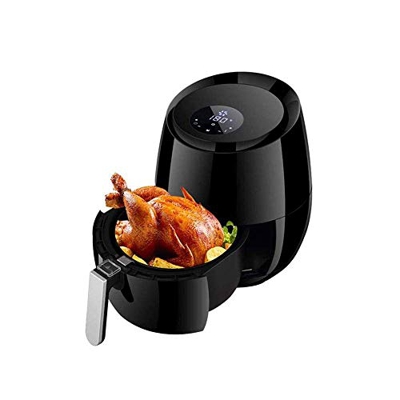 DangLeKJ Freidora de Aire para el hogar Pantalla táctil Digital LED Freidora eléctrica Grande, Horno y sin freidora, Cesta Antiadherente, Apta para la
