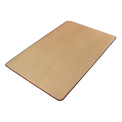 Rectángulo Verano Fibra Natural Transpirable Multifunción Fácil de almacenar Hogar Alfombra Grande Interior Exterior (200x180cm) precio