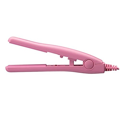 yisily Mini Plancha de Pelo, enderezadores de Cabello para Mujeres, Doble Voltaje Curler de Cabello Placa de cerámica Placa de Viaje Planco Herramient