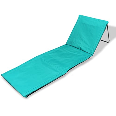 Acomoda Textil - Esterilla de Playa y Piscina Acolchada. Tumbona Plegable y Reclinable con Cojín y Bolsa. Tumbona Portátil con Respaldo Ajustable 170x