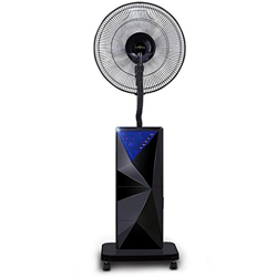 Grandeals Ventilador vibrante – Spray humidificador Cool Down Electric te refrigeración por agua, soporte atomizador, mando a distancia, oscilante 80  características