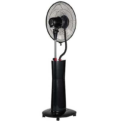 Grandeals Ventilador enérgico- Enfriamiento Hogar te Spray Eléctrico Agregar atomización de Agua Oscila Soporte 80W - Enfriador