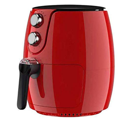 Jrechio Freidora de Aire compacta 2.5L Freidora eléctrica con Control de Temperatura Cesta Antiadherente Free Auto-Off Funcion-Red zhangxianyu precio