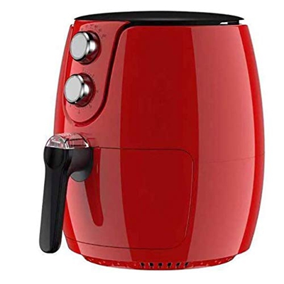 Jrechio Freidora de Aire compacta 2.5L Freidora eléctrica con Control de Temperatura Cesta Antiadherente Free Auto-Off Funcion-Red zhangxianyu