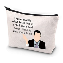 I Knew Exactly What To Do Office TV Show Inspired Gift Makeup Bag Office Gifts M Scott Quote Cosmetic Bag Office Fans Gifts características