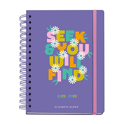 MIQUELRIUS - Agenda septiembre 2022 agosto 2023 - Semana Vista - Tamaño Plus 15,5 x 21,3 cm - Multilingüe: inglés, español, portugués, italiano, franc