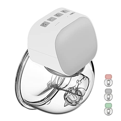 QIUXQIU Extractor de leche portátil portátil a prueba de derrames Extractor de leche ultra silencioso sin dolor con 2 modos y 5 niveles Extractor de l
