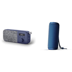 Energy Sistem Fabric Box Radio Navy (FM Radio, 1200 mAh Battery, 3 W, PLL Tuner, Audio-out) + Urban Box 2 OceanAltavoz portátil (10 W, TWS, Bluetooth  características
