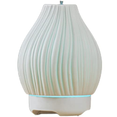 Habiba Humidificador Difusor de Aceite Esencial de Nano atomización, humidificador ultrasónico de cerámica de 120 ml, Aire purificador, luz Nocturna d