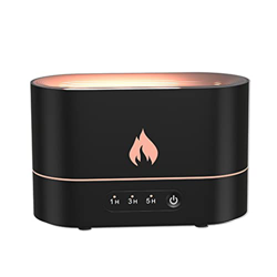 Difusor de Aceite Esencial Flame USB Humidificador LED Difusores de Aire de aromaterapia para Dormitorio, difusores de aromaterapia y Accesorios en oferta