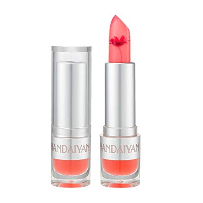 Labios Agrietados de cristal de larga duración, lápiz labial hidratante para labios de flor de gelatina, lápiz labial nutritivo para labios Set