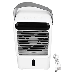 Aire Acondicionado sin Ventanas, Tres Niveles Temporizador Ajustable Apagado Diseño Extraíble Manija Portátil Ventilador Humidificador para el Hogar p en oferta