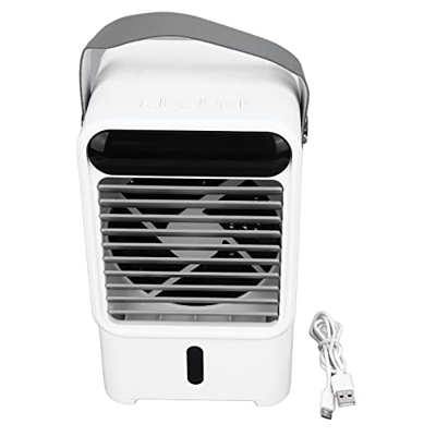 Aire Acondicionado sin Ventanas, Tres Niveles Temporizador Ajustable Apagado Diseño Extraíble Manija Portátil Ventilador Humidificador para el Hogar p