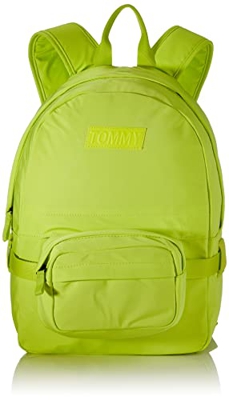 Tommy Hilfiger Youth, Mochila Unisex niños, Neo Lime, Medium
