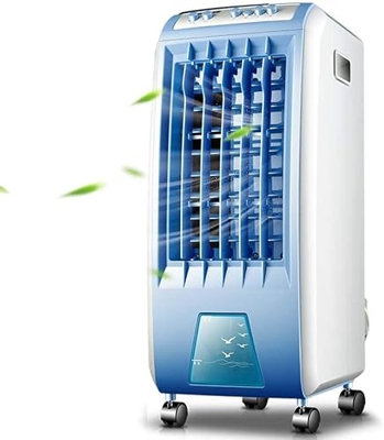 JYCCH Ventilador de Aire Acondicionado portátil, Ventilador eléctrico silencioso, humidificador refrigerado por Agua móvil refrigerado por Aire, Aire 