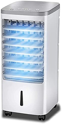 JYCCH Enfriadores de Aire Acondicionador Compacto, Enfriador evaporativo de 3 Vientos, purificador y humidificador, Enfriador de pantano móvil, Unidad
