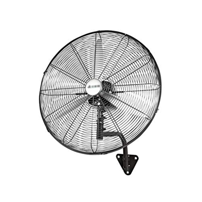 Ventilador de pared industrial, ventilador de bocina ajustable de hoja de hierro montado en la pared de metal de 50 cm Circulador de aire frío de alta