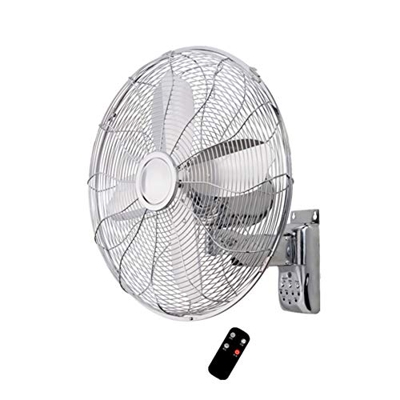 YLWJ Ventilador de Pared, Ventilador eléctrico Retro montado en la Pared, Ventilador de Metal Industrial con Temporizador de Cabeza vibratoria con Con
