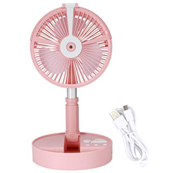 Mini ventilador portátil, ventilador de escritorio con batería USB, mini ventilador de escritorio telescópico giratorio, ventilador de oficina para el en oferta