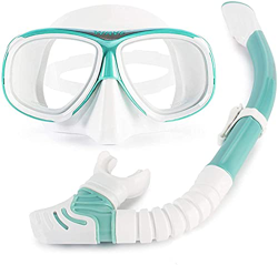 Desconocido Máscara de Buceo Buceo con Lentes de miopía Conjunto de Snorkel Seco Completo Antiempañante de Larga Duración Ajuste cómodo Adecuado para  en oferta