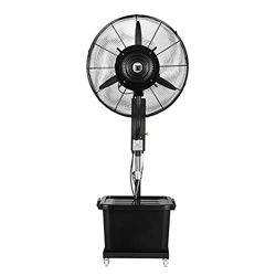 Ventilador De Piso Industrial con Tanque De Agua De Capacidad De 42 L Ventilador De Rociador De Enfriamiento Comercial Grande Altura Ajustable De 32 P en oferta