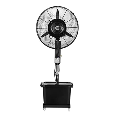 Ventilador De Piso Industrial con Tanque De Agua De Capacidad De 42 L Ventilador De Rociador De Enfriamiento Comercial Grande Altura Ajustable De 32 P