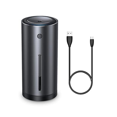 Allayu difusor de aire USB para coche, humidificador, ambientador, rociador con agua fría, nebulizador de bajo ruido, generador de niebla para dormito