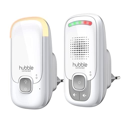 HUBBLE CONNECTED Listen Glow, monitor de audio con luz nocturna - Blanco