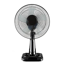 Ventilador De Mesa Oscilante De 12 Pulgadas con 3 Configuraciones De Velocidad 5 Aspas Temporizador De 1 Hora Pedestal Circulación De Aire para Dormit en oferta