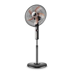 Ventilador De Piso Pedestal De Pie Ajustable Control De Botón Oscilante De 5 Aspas Ajuste De 3 Velocidades Y Ventilador con Temporizador De 1 Hora características
