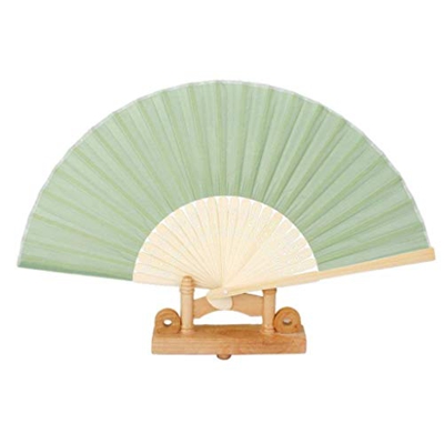 Ventilador Plegable Retro Ventiladores Plegables Ventilador Plegable de Estilo Chino Mini Ventiladores de Mano de Tela de bambú portátil Ventilador de