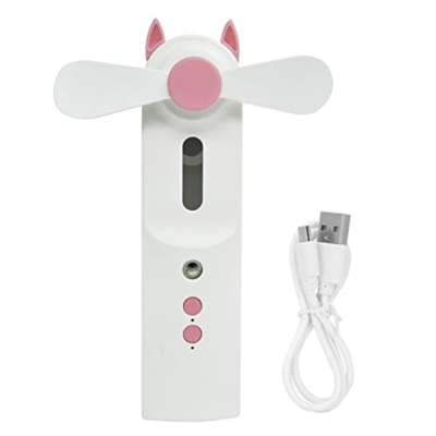 SMELEYOU Mini Ventilador portátil, Nano Facial Mister Portable Mini Face Mister 2 en 1 Agua de Agua Batería 400 mAh Humidificador de Niebla fría 10 ml