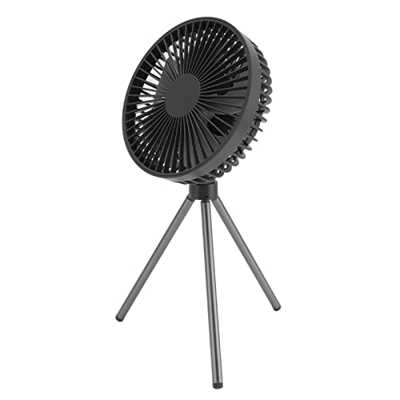 Fan del Cochecito, Fan Flexible del Trípode de la Función del Banco del Poder 4000mAh para el Viaje Al Aire Libre(gris)