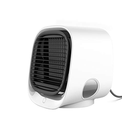 MERTNK Pequeño ventilador de mano mini aire acondicionado portátil hogar aire acondicionado humidificador purificador USB escritorio refrigerador vent características