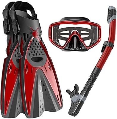 Desconocido máscara de Buceo Máscaras de Buceo Juego de Snorkel seco Panorámica Ajustable Vista Amplia Buceo Buceo Profundo Snorkel Equipo de Snorkel 