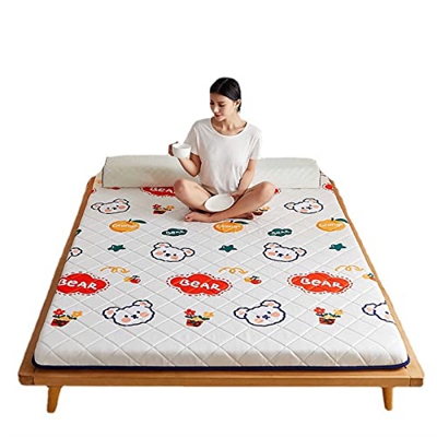 KLML Colchoneta Plegable para Suelo de futn, Almohadilla para Dormir Tatami Suave, Rollo de Cama japons, colchn Grueso, decoracin para Dormitorio de E