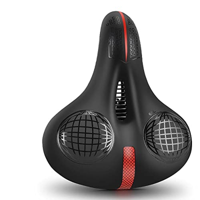 Silicona Liquida Sillin Bicicleta AmortiguacióN De Bolas Alto Rebote, SillíN Bicicleta ErgonomíA áRea Grande Antideslizante, Sillin Bicicleta MontañA 
