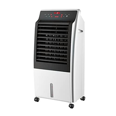 Ventilador De Torre para Agua Caliente Y Fría con Tanque De Agua De 8 L De Capacidad Incluye Cajas De Cristal De Hielo Oscilantes con Control Remoto Y