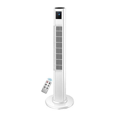 Ventilador De Torre Ventilador De Enfriamiento Oscilante Silencioso Temporizador De 1 Hora 4 Configuraciones De Velocidad Ventiladores Portátiles De P