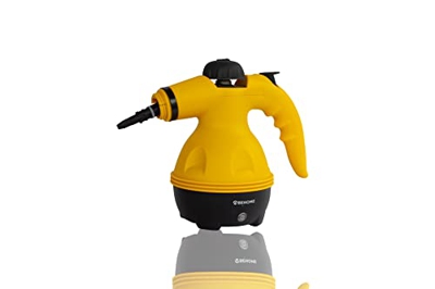 Limpiador a vapor portátil, higienizante, esterilización, limpia desengrasante, 9 accesorios incluidos para ambientes y tejidos, capacidad 350 ml, pot