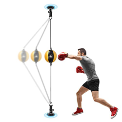 Saco de Boxeo Punching Ball Colgando Bolsas De Velocidad De Perforación, Ligero Portátil Bolsa De Boxeo, Doble Punta Bolso Del Reflejo De La Entrada,  en oferta