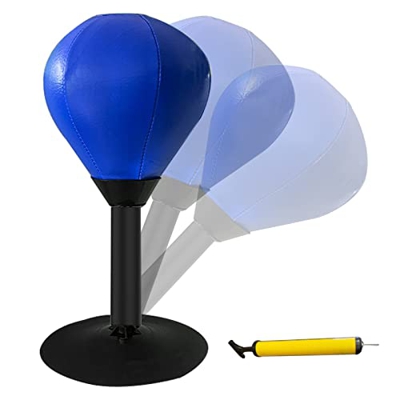 LILANAI Saco de Boxeo Punching Ball Bolsas De Velocidad De Boxeo con Bomba, Inflable Mesa Saco De Boxeo Velocidad del Rayo Pelota De Reflejos, con Lec