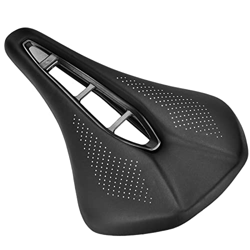 Cojín para Asiento de Bicicleta, Duradero, de Piel Sintética Negra, a Prueba de Golpes, Seguro, Diseño Universal, Sillín Bilke, para la Mayoría de Bic precio