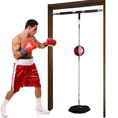 Saco de Boxeo Punching Ball Sacos De Boxeo Para Adultos, Puerta Doble Punta Colgando Bolsas De Velocidad Para El Boxeo, Profesional Marco De La Puerta