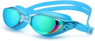 Jrechio Gafas de natación miopía Hombres y Mujeres Anti-Fog Anti-Fob zhengqiang (Color : B)