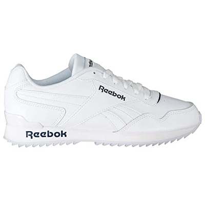 Reebok Royal Glide Ripple Clip Sneaker, Hombre, White/White/Collegiate Navy, 42 EU
